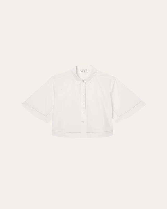 Ladder Embroidered Poplin Shirt
